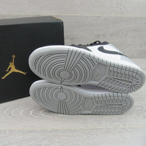 Air Jordan 1 Low GS Size 7Y Shadow Black Grey Shoes NEW - Picture 10 of 12